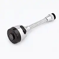 Torneira Extensível Pia de Cozinha com Aerador Dupla Função Bico Giratório 360° Cromado com 2 jato Spray e Jato Concentrado e Durabilidade Adaptador Universal Premium