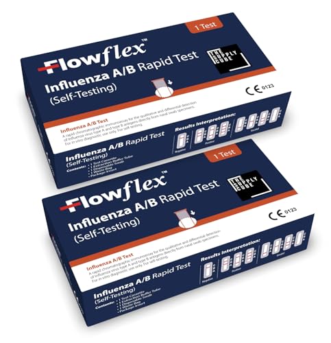 Supply Cube Influenza Rapid Test Kit - Easy to Use Self Testing Influenza Flu Virus Test Kit - One Step Test for Flu - Quick Self Test at Home with Nasel Swab (2)