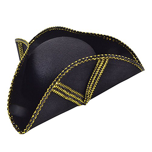 Adult Pirate Fancy Dress Tricorn Hat