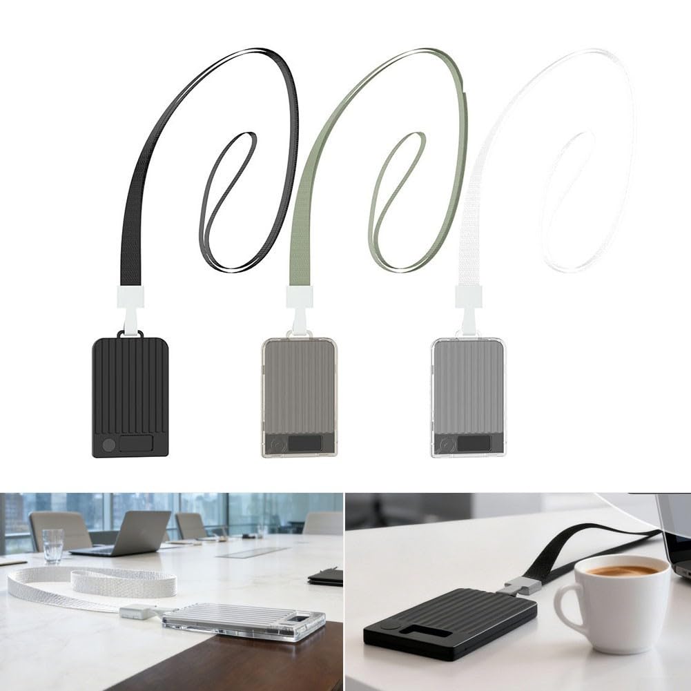 Étui de protection pour ordinateur portable Plaud Note/Plaud Note Pro AI, support magnétique, cordon de serrage, gris