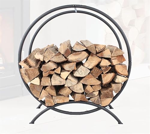 Support à bûches rond pour feu de camp en camping-car