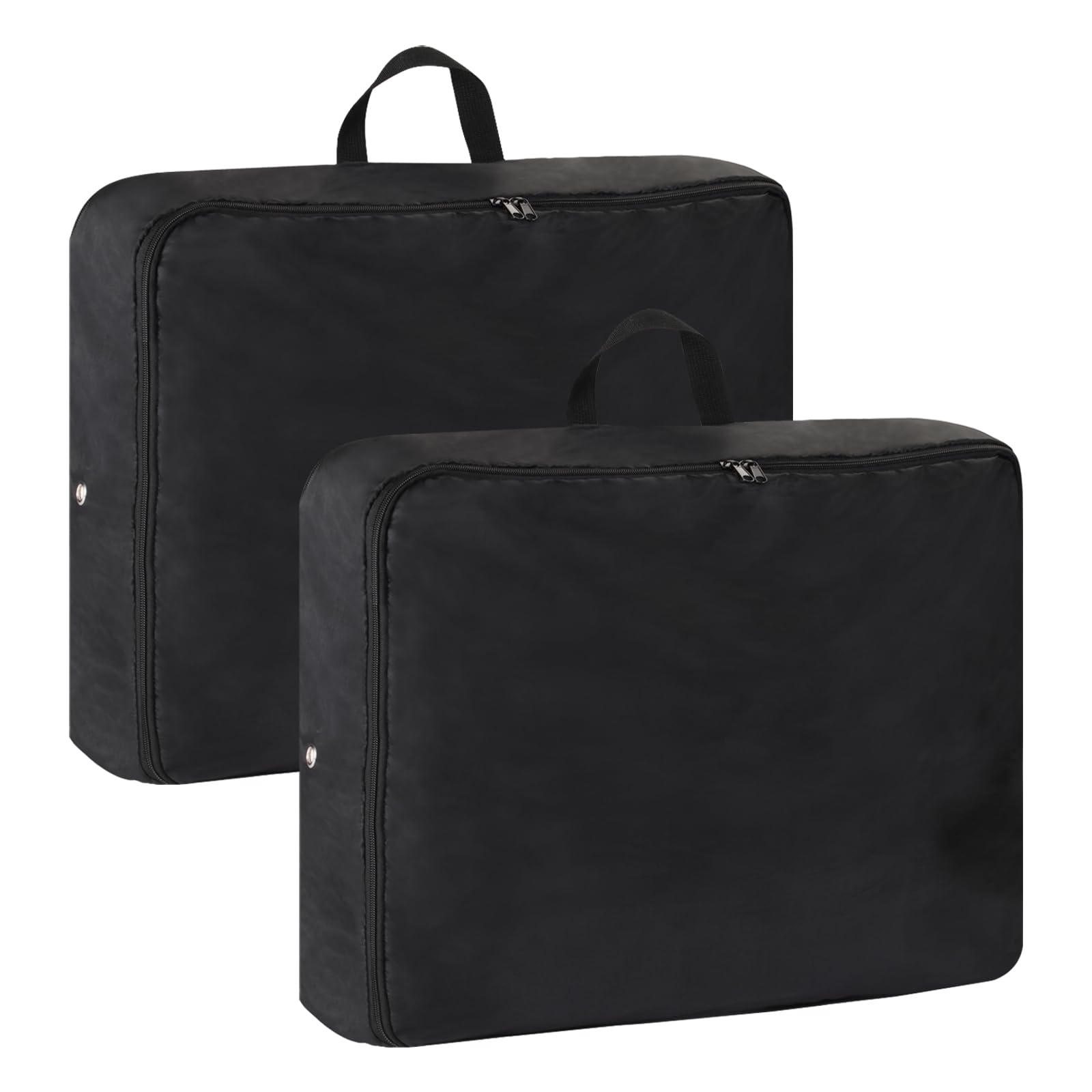 Victrekon Space Saver Bags, Reusable Comforter Storage Bag, Compression Packaging Cube for Down Jacket, Bed Sheet, Clothes, Bedding, Pillows, Comforters, Blankets, 2 Pack, L