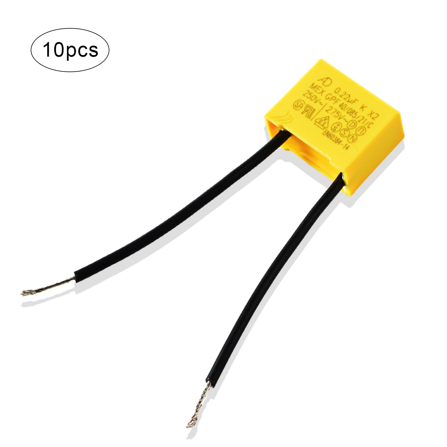 Condensatore Anti Sfarfallio Condensatore Anti-interferenza Contro LED Lampeggianti 0,22µF 275V/AC X2 Condensatore Per Lampadine A Led