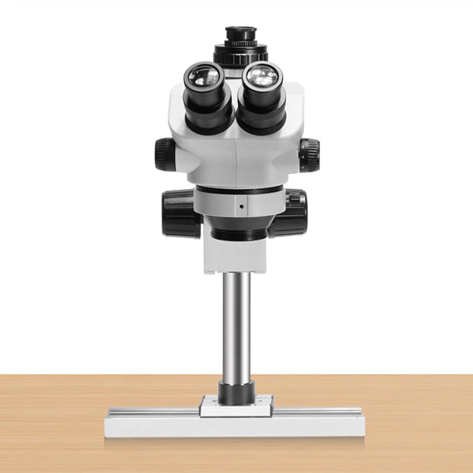 Soporte Microscopio Con Riel Deslizante, Soporte Ajustable Para Microscopio
