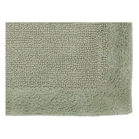 Better Trends Bathroom Rug 100% Cotton Bath Rug, Premium Tufted Bath Mat for Bathroom Floor, Tub and Shower, Reversible, Super Absorbent, Machine Washable Dark Sage 24" x 40" Edge Collection Cover