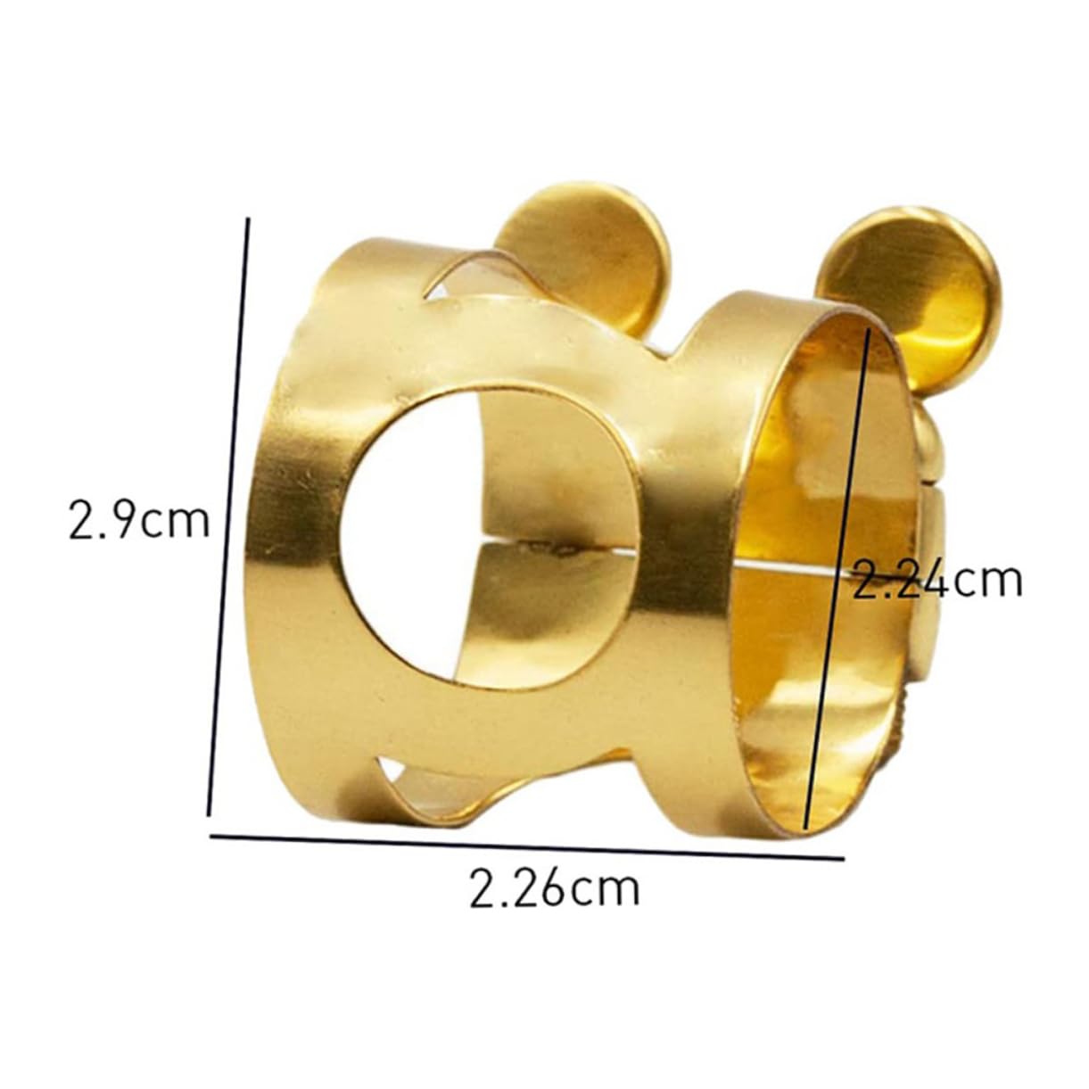 Toddmomy 1Pc Alto Saxophone Head Clip Durable Embossed Design for Enhanced Sound Quality Beginner Friendly Stabilizer Elegant Performance Accessory for Musicians