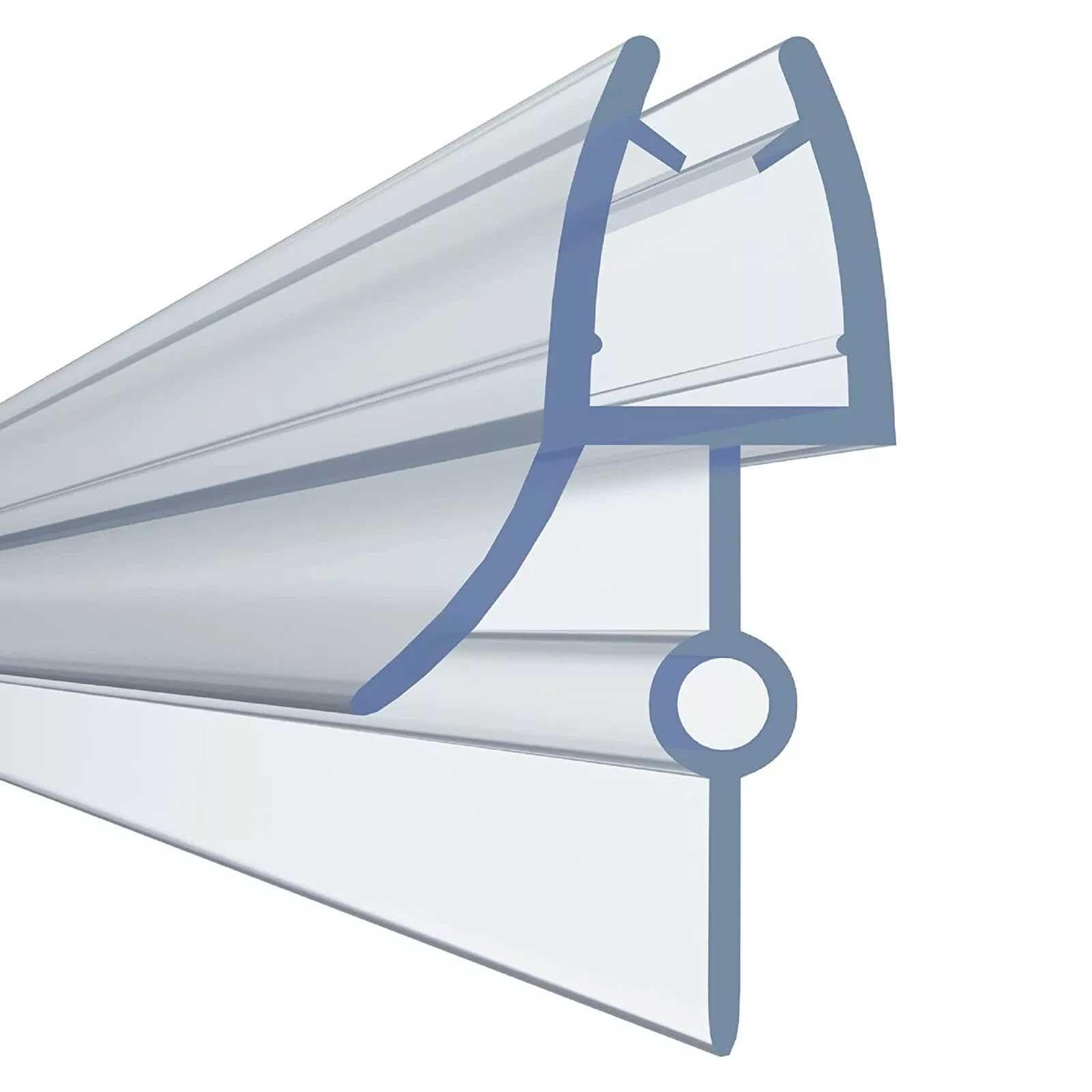 Keyplumb Shower Seal Strip 4-6mm Doors x 900mm 23mm Gap PVC Transparent