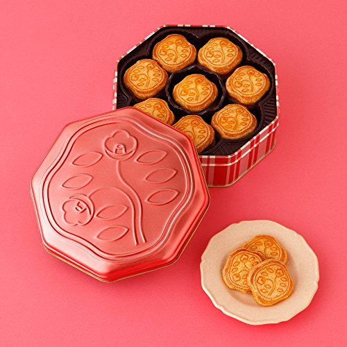 資生堂パーラー 花椿ビスケット限定缶コーラルピンク