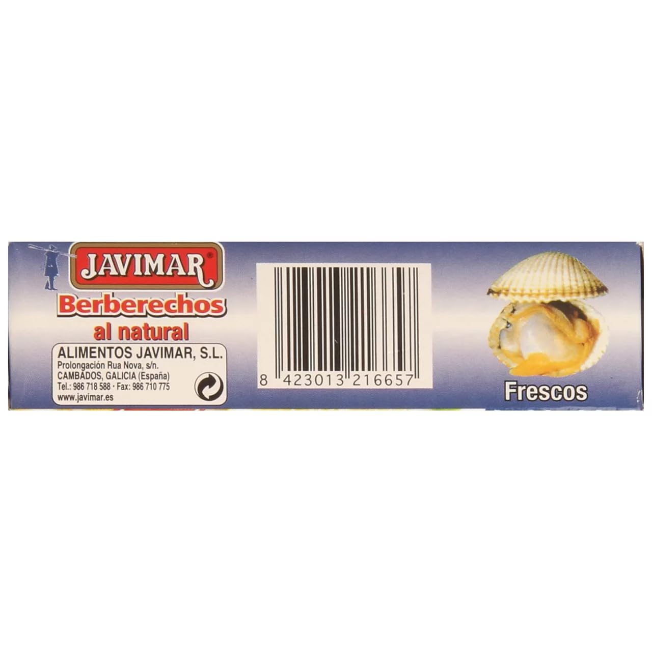 Javimar - Botes pequeños de berberechos naturales, 63 g, 9 unidades