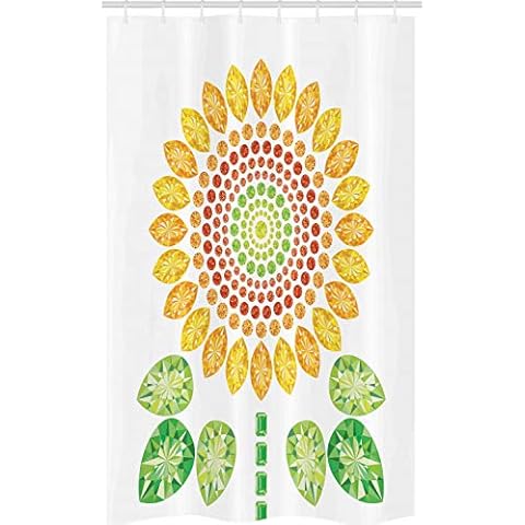 ABAKUHAUS Rideau de Douche Tournesol Cover