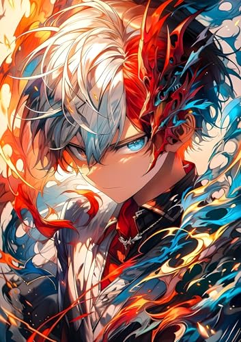 Image of NIJUKA Anime Printed A4 Size Metal sheet Poster For Home And Room Decoration | For Anime Art Fans Boys And Girls (Icehot)