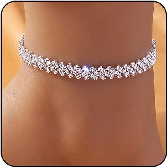 Sora Tuki Ankle Bracelets for Women Tennis Rhinestone Anklets for Women Butterfly Heart Star Cross Anklet Bracelet for Women Plus Size Anklet Bracelets for Big Ankle Beach Foot Jewelry Sora Tuki Ankle Bracelets for Women Tennis Rhinestone Anklets for Women Butterfly Heart Star Cross Anklet Bracelet for Women Plus Size Anklet Bracelets for Big Ankle Beach Foot Jewelry