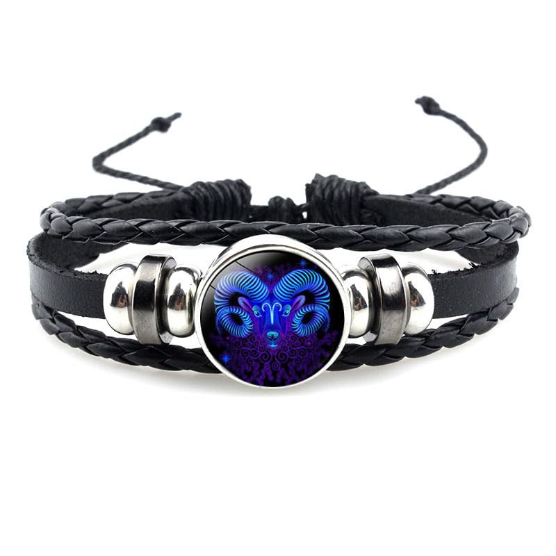 12 Pulseras Constellation Zodiac con signos zodiacales miniatura 1