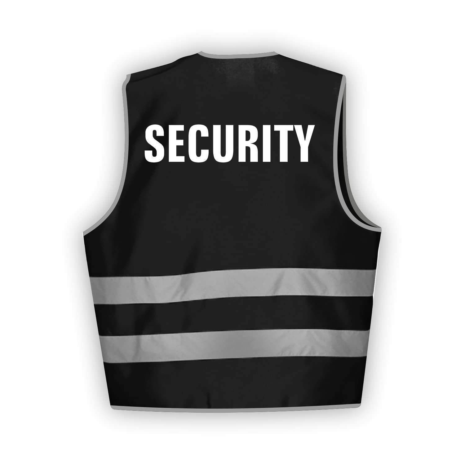 Sicherheitsweste GELB Warnweste nach EN ISO 20471 zertifiziert - Warn Weste für Security - Unisex mit hochwertigem Reflektorstreifen