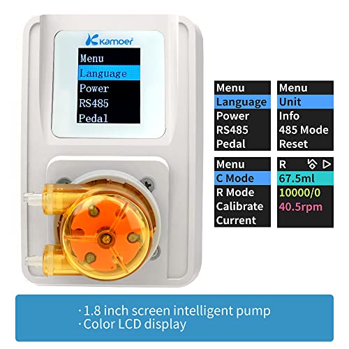 Image of Kamoer M1-STP Intelligent peristaltic Pump 24V Stepper Motor Adjustable programmable Low Flow Liquid | Stepper Motor Adjustable Programmable Liquid Dosing Pump with Control for Laboratory Aquarium