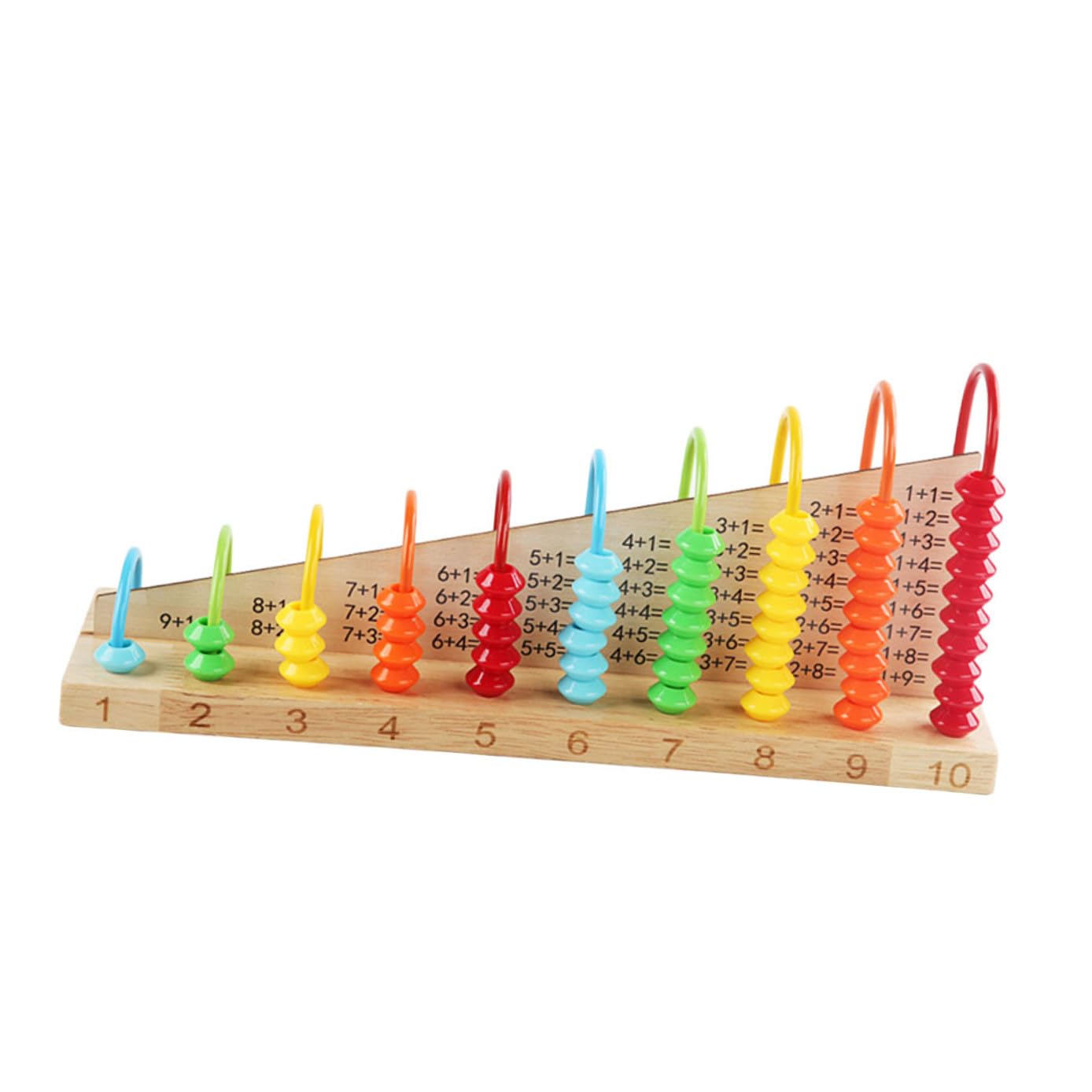 POPETPOP Abaco Educativo in Legno per Bambini, Calcolatrice Didattica | 1 Pezzo, Multicolore, per Asilo e Compleanno, Leggero, Strumento di Calcolo Mentale per Studenti
