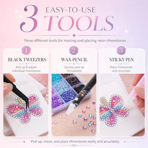 SOANNY 36000Pcs Resin Jelly Rhinestones for Bedazzling, 30 Colors Gems - image 6