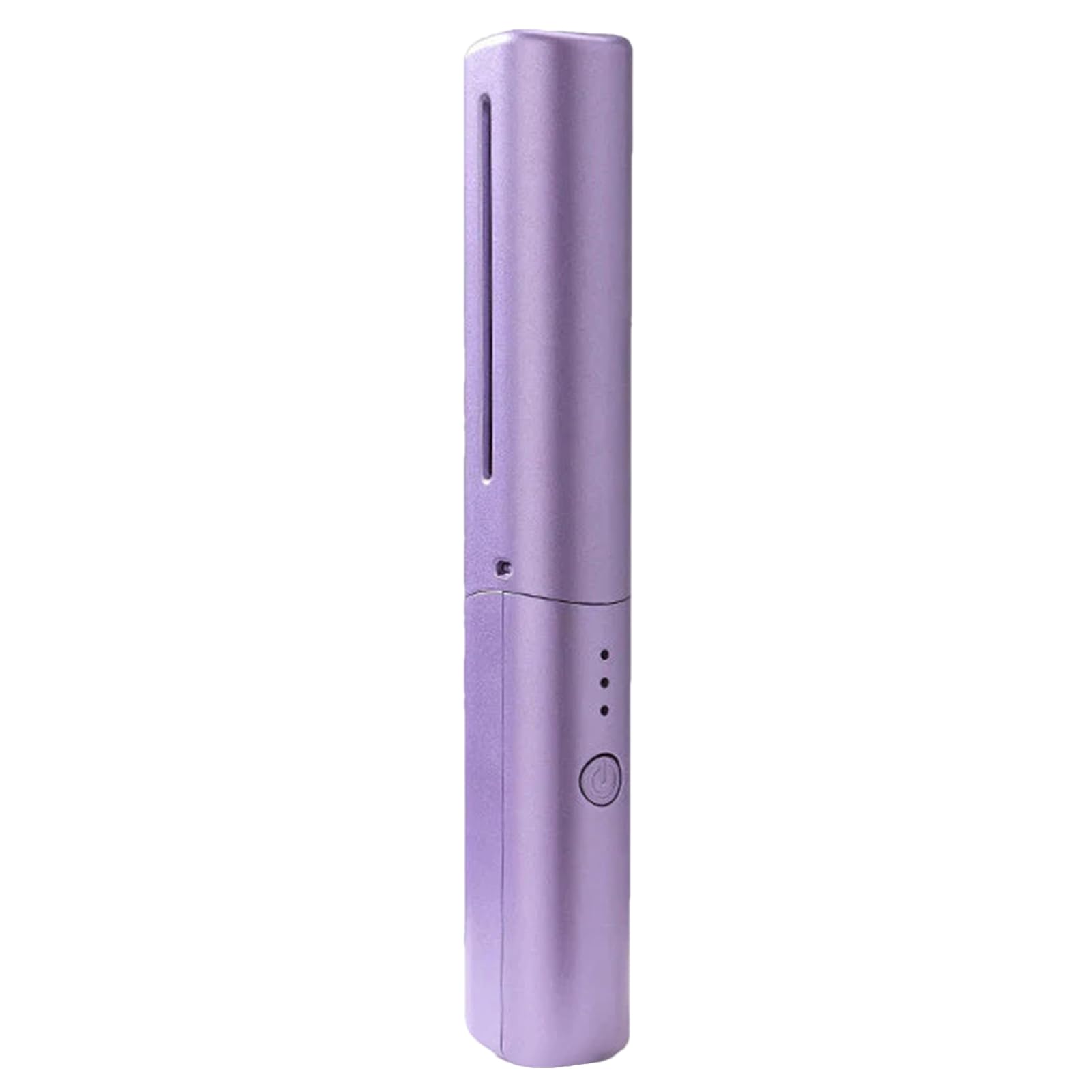 Cepillo alisador de cabello, mini alisador de cabello recargable, con 3 temperaturas, cepillo alisador de cabello portátil, calefacción antiquemaduras, ligero y mini para viajes (morado)