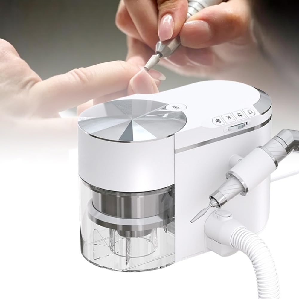 30000rpm Taladro Uñas Profesional 2 En 1 con Colector Polvo