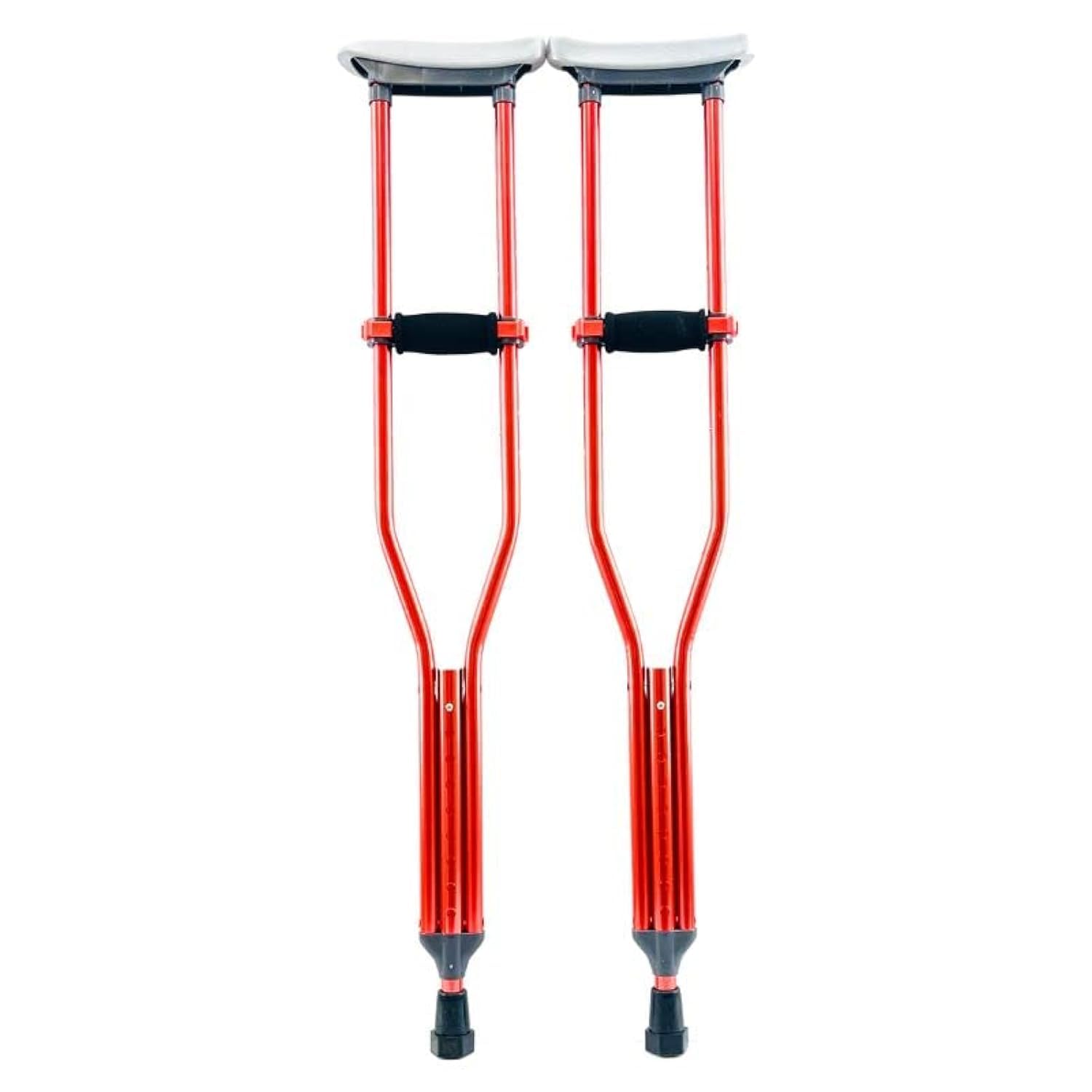Color Crutches Black Hot Pink Red Underarm Crutches for Adults or Kids - Universal Size |1 Pair OrthoStix
