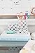 Blu Monaco White Desk Organizer - 5 Piece Interlocking Desk Accessories Set - Paper - Document Tray, Pen Cup, 3 Assorted Accessory Trays