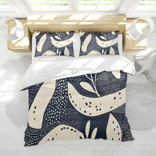 Parure de lit géométrique abstraite de qualité supérieure avec housse de couette légère 200x200 - 2