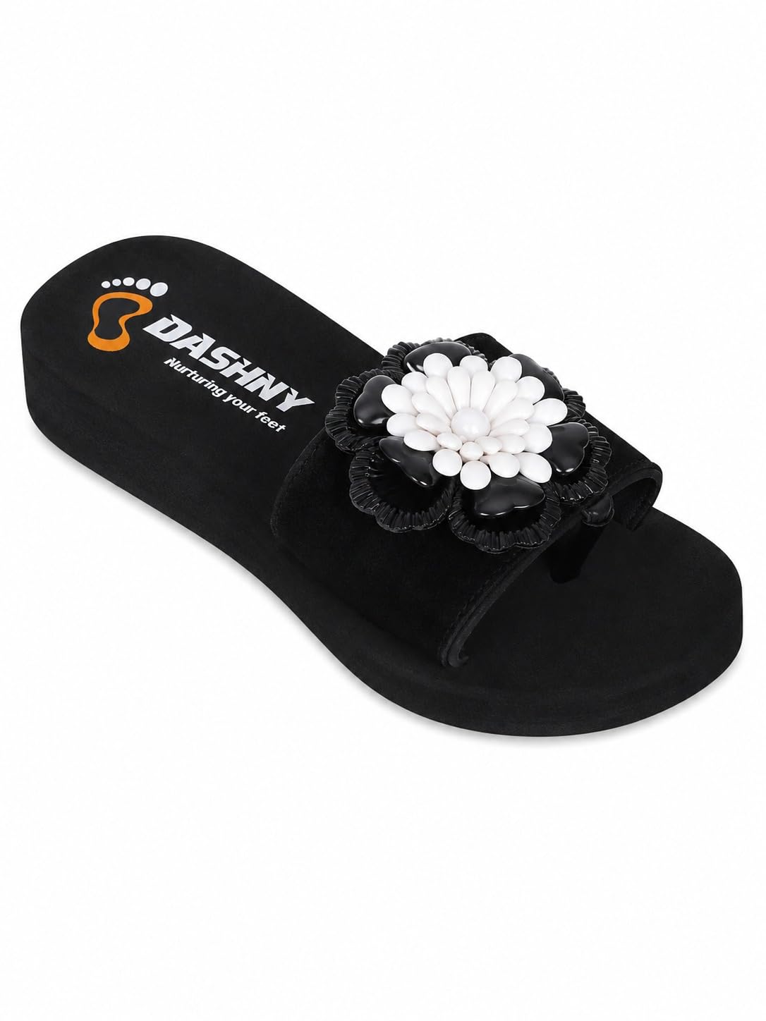 Womens Floral Slide Slippers | Soft Cushioned Comfort Sandals for women-image-13