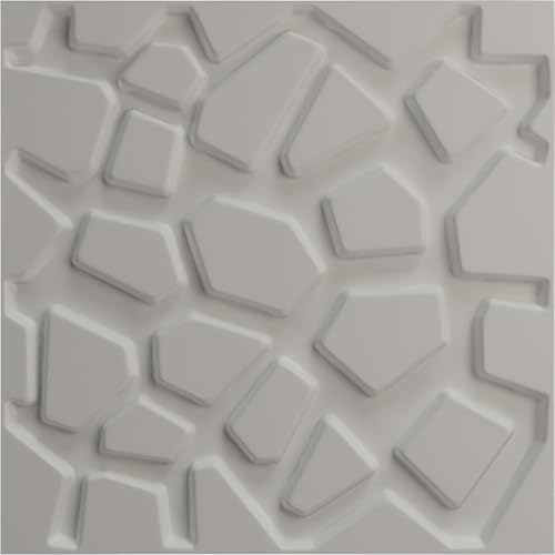 Miniatura 5 de Ekena Millwork 19 58 pulgadas de ancho x 19 58 pulgadas de alto Dublin EnduraWall Panel decorativo de pared 3D, niebla marina (cubre 2.67 pies