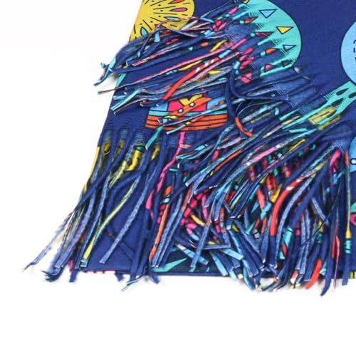 Women's Fringed Shawl Scarf Dog Cat Winter Cashmere Feel Warm Wrap Stole4