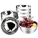 Stainless Steel Bowl, Kereda Stainless Steel Mixing Bowls 10 Pack Double Walled Insulated Metal Snack Nesting Bowl Set