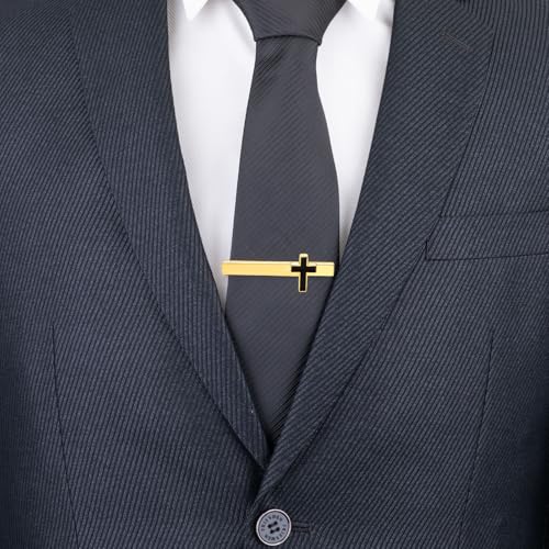 Tie Clips for Men Classic Tie Clip Silver Gold Necktie Tie Bar Clips jewelry Box Gift3