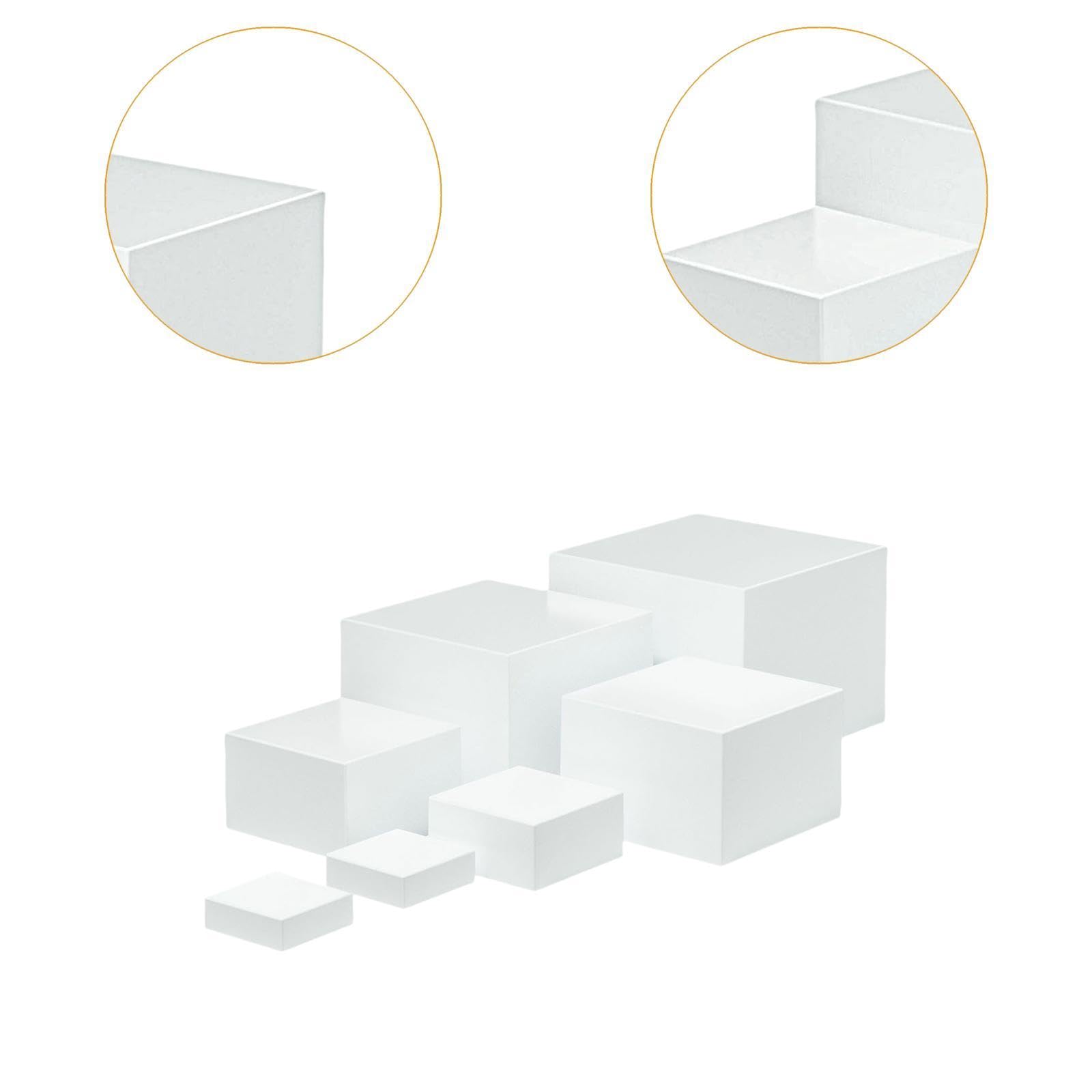 perfk Support de Buffet pour aliments, 7 pièces, présentoir permettant de gagner de l'espace, présentoir acrylique, support de nidification pour