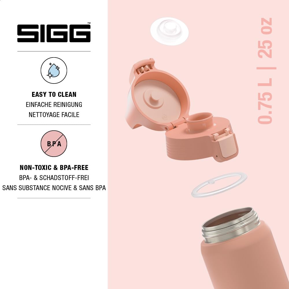 Sigg Shield One Shy Pink 8992.1 Butelka do Picia, Różowy, 0.75 l