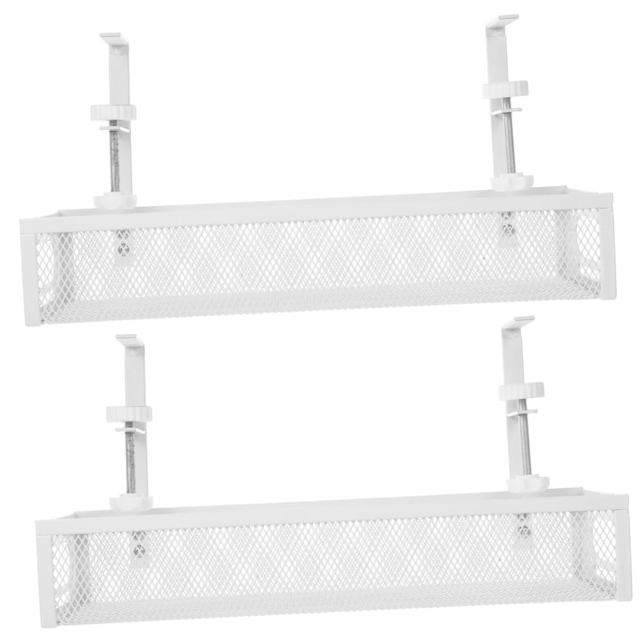 2 pezzi Rack for la gestione dei cavi sotto la scrivania Organizzatore for cavi for la scrivania Organizzatore for cavi sotto la scrivania Gestione dei cavi elettrici sotto l'organizzatore della scriv