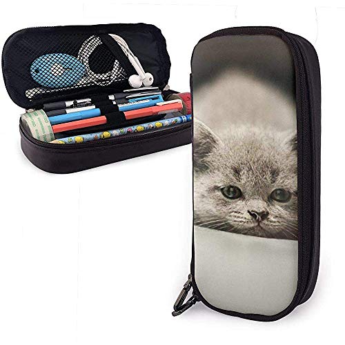 Preisvergleich Produktbild Niedlichen pet mode leder federmäppchen, bleistiftbeutel stifthalter stationären fall