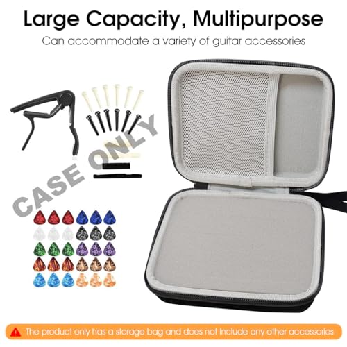 Image of PATPAT Guitar Pick Holder Case Compatible for Fender, ChromaCast, D'Addario, Jim Dunlop, Bolopick, Guitar Accessory Storage Pouch