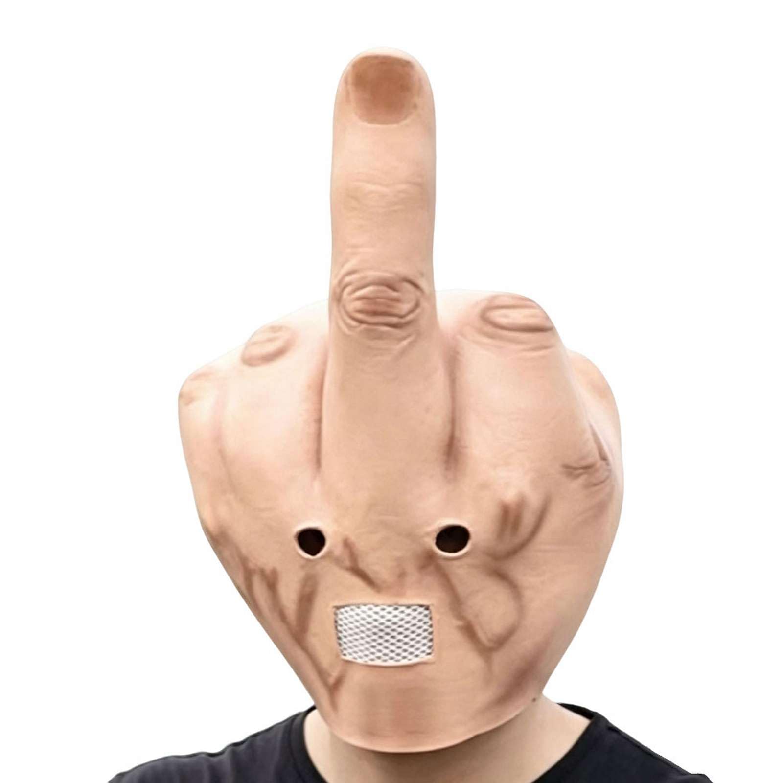 Middle Finger Mask Adults Creepy Realistic Finger Halloween