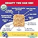 Crunchy Organic Blueberry Dog Treats, Oats & Peanut Butter Healthy Dog Treats, Vegan All Natural Dog Training Treats Made in USA Only – Low Calorie, Human-Grade, No Sugar Added Dog Biscuits