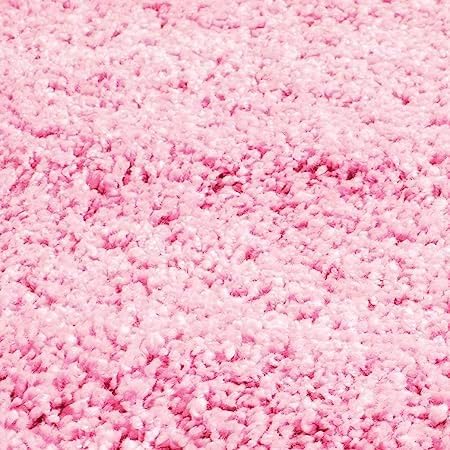 Image of Carpet for Living Room, Bedroom and Hall Handmade Microfiber Cozy Soft and Fluffy Shaggy Area Rug with 2 inch Thick Anti Skid Carpet [1.5x4 Feet Pink]