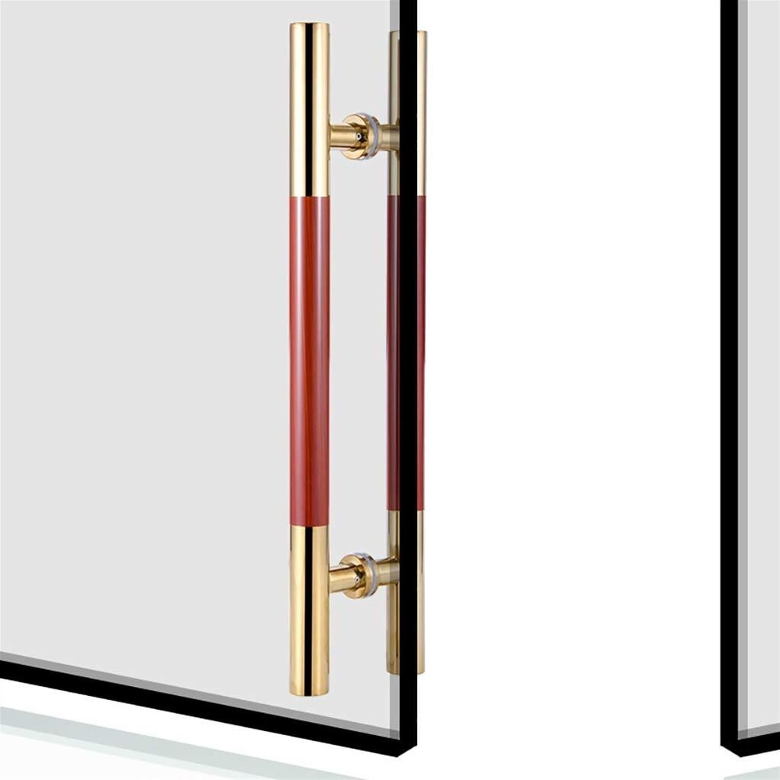 UGZPWQLNX Stainless Steel Round Tube Glass Door Handle, Stainless Steel Round Tube Door Pull Handle for Glass Wood Barn Doors Multiple Sizes(OneColor,1200x900mm)