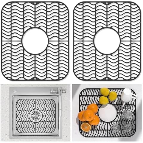 TOOVEM Silicone Kitchen Sink Mats Cover
