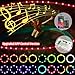 ã€Upgraded APP Control Versionã€‘ LED Trampoline Lights, APP and Remote Control Trampoline Rim LED Light for 15Ft Trampoline, C Battery Box, 16 Color Change, Waterproof, Bright to Play at Night Outdoors