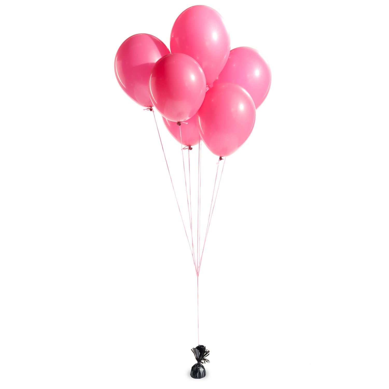 GOODS+GADGETS® Ballongewicht 72 Stück – eleganter Luftballon Beschwerer | Sichert Heliumballons vor dem Wegfliegen, edles Design mit Folienfransen, 155g Ballon Gewicht in Schwarz, wiederverwendbar