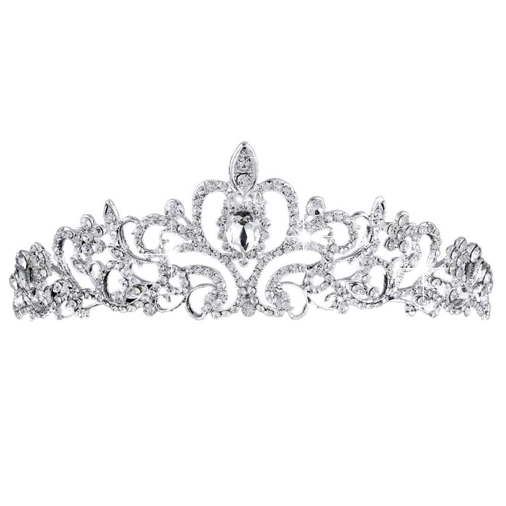 BETOY Tiara de Boda Novia Dama de Honor Corona Diadema Cristal Rhinestone Tiara Corona para niña boda tiara novia baile de graduación