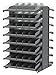 Akro-Mils / Myers Industries - APRD18138SC - 39 x 36-3/4 x 60-1/4 Double Sided Pick Rack with 1800 lb. Load Capacity, Gray Rack/Clear Bins
