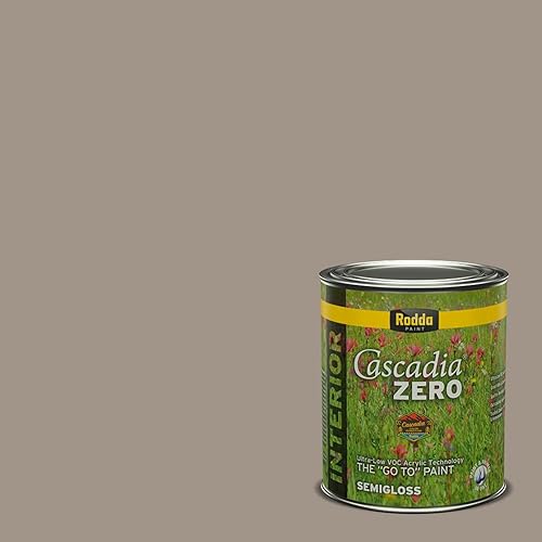 Miniatura 2 de Rodda Paint CASCADIA ZERO - Pintura e imprimación semibrillante para interiores en uno, cuarto de galón, crema brulee
