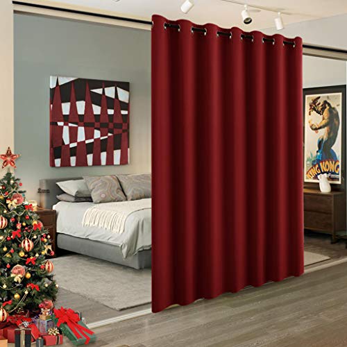 RYB HOME Blackout Room Divider, for Kids, Privacy Curtain Room Darkening Shade