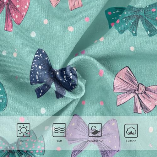 Wusikd Bows Green Girls' Underwear Cotton Girls Briefs Soft Toddler Underwear 2T3