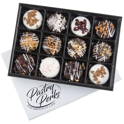 Pastry Perks 12 Gourmet Chocolate-Covered Cookies, Gift Basket – Holiday Gift Box for Men, Women, and Grandma – Birthday Treats & Food Delivery Gift Ideas - Image 6