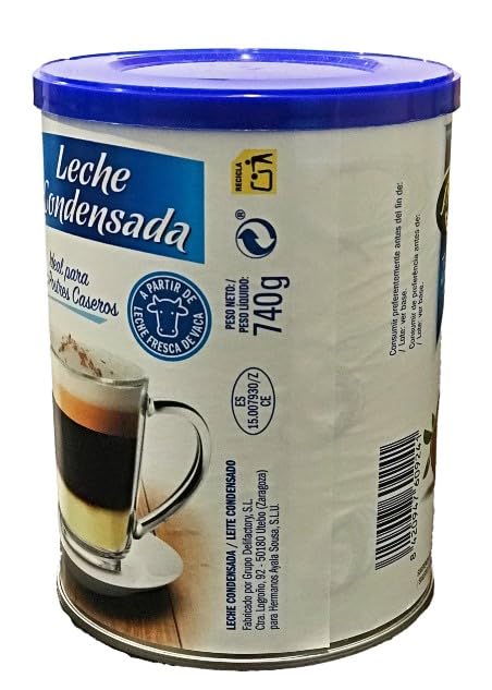 Leche Condensada 740g Para Postres Repostería Café Lata